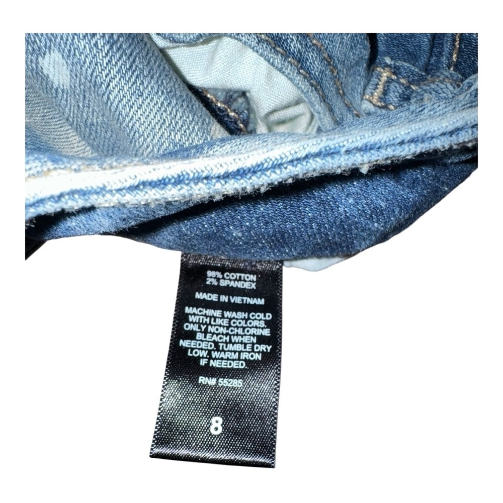 Express Distressed Blue Jean Shorts - Picture 4 of 5